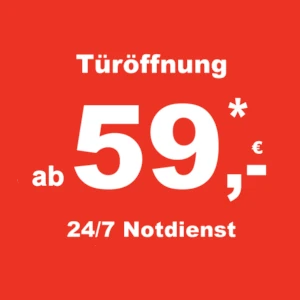 Schlüsseldienst Duisburg - Türöffnung 59 Euro